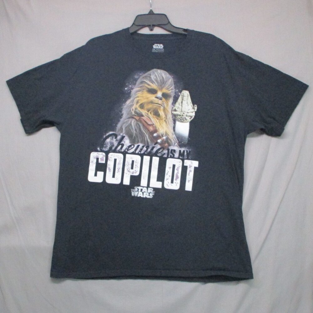Star Wars Chewbacca Graphic Print T-Shirt Black Men‎ Size | XL